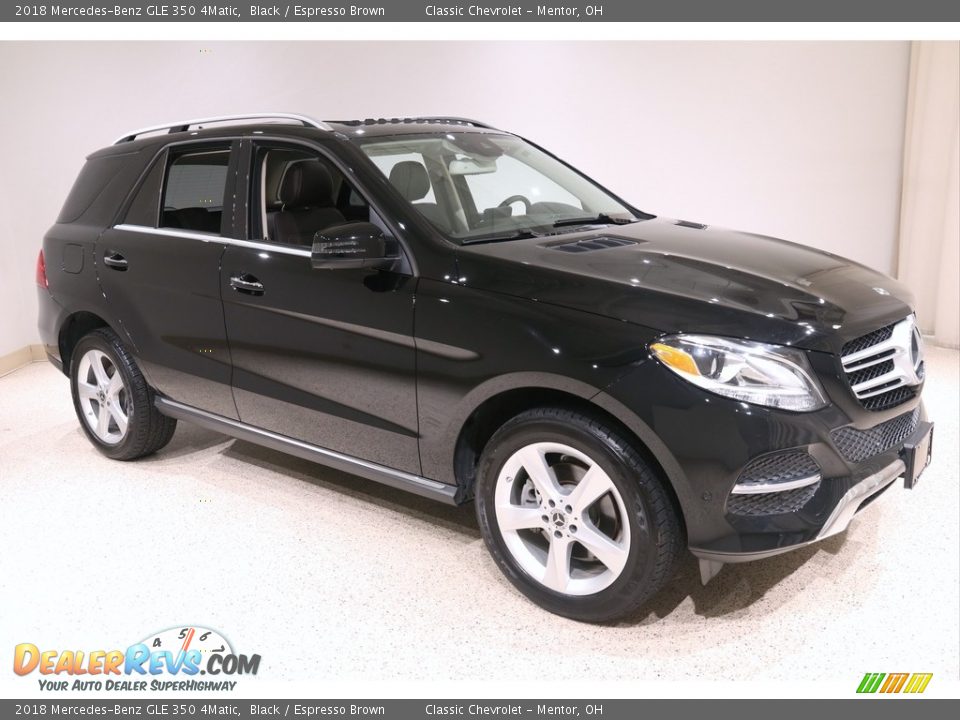 2018 Mercedes-Benz GLE 350 4Matic Black / Espresso Brown Photo #1