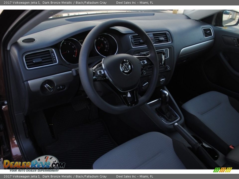 2017 Volkswagen Jetta S Dark Bronze Metallic / Black/Palladium Gray Photo #15