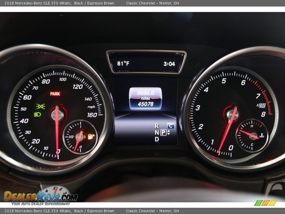 2018 Mercedes-Benz GLE 350 4Matic Gauges Photo #8