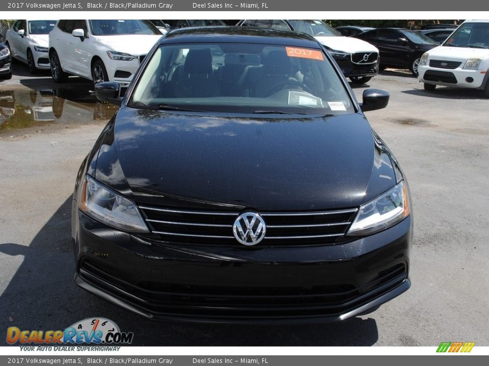 2017 Volkswagen Jetta S Black / Black/Palladium Gray Photo #3