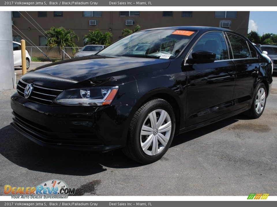 2017 Volkswagen Jetta S Black / Black/Palladium Gray Photo #5