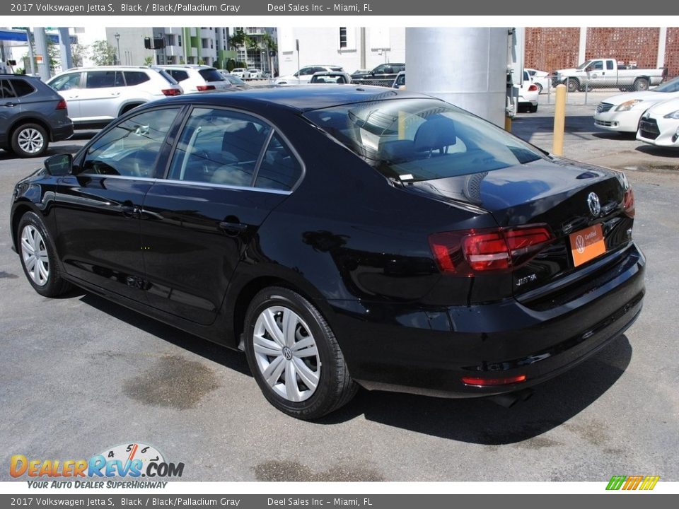 2017 Volkswagen Jetta S Black / Black/Palladium Gray Photo #6