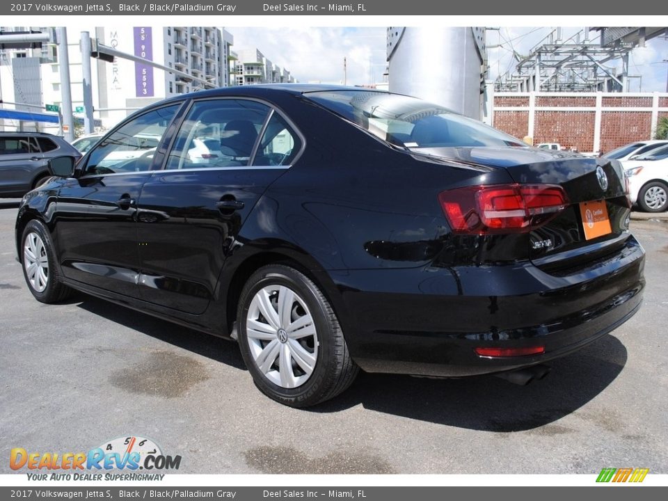 2017 Volkswagen Jetta S Black / Black/Palladium Gray Photo #7
