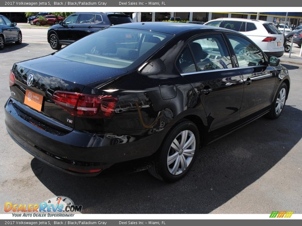 2017 Volkswagen Jetta S Black / Black/Palladium Gray Photo #9