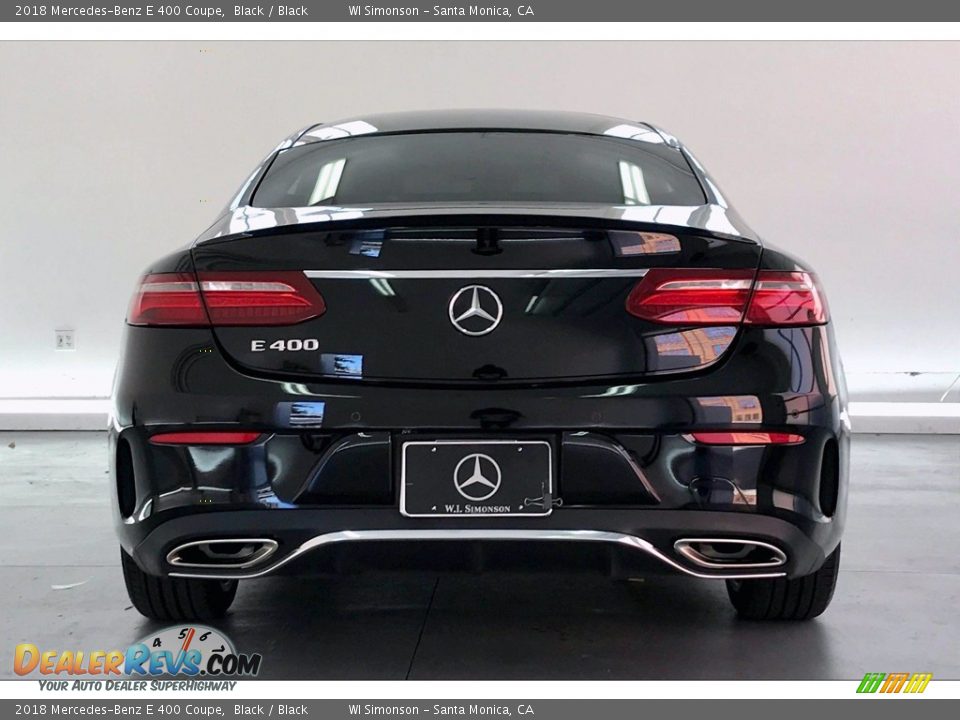 2018 Mercedes-Benz E 400 Coupe Black / Black Photo #3