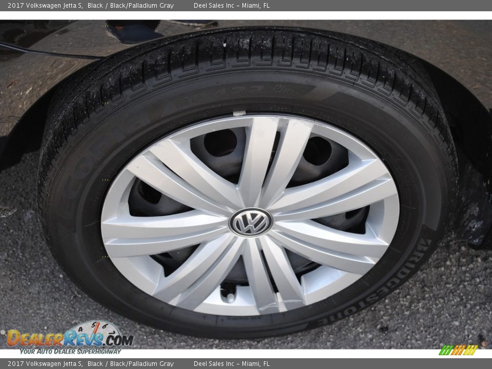 2017 Volkswagen Jetta S Black / Black/Palladium Gray Photo #10