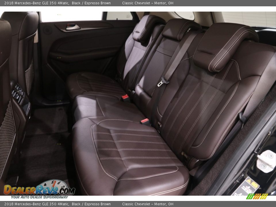 2018 Mercedes-Benz GLE 350 4Matic Black / Espresso Brown Photo #19