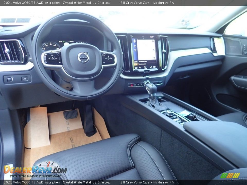 Charcoal Interior - 2021 Volvo XC60 T5 AWD Inscription Photo #10