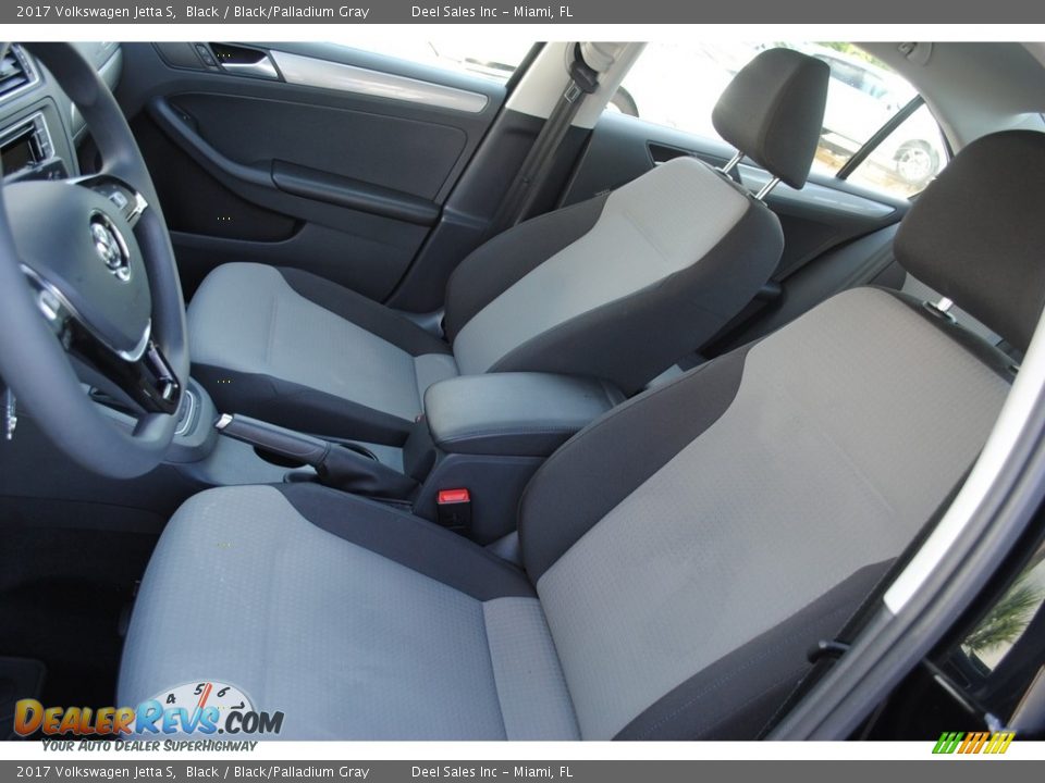 2017 Volkswagen Jetta S Black / Black/Palladium Gray Photo #12
