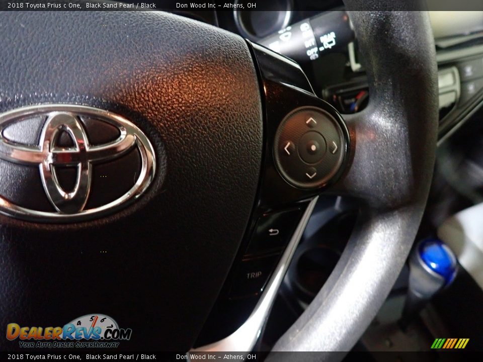 2018 Toyota Prius c One Black Sand Pearl / Black Photo #22