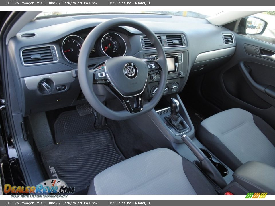 2017 Volkswagen Jetta S Black / Black/Palladium Gray Photo #13