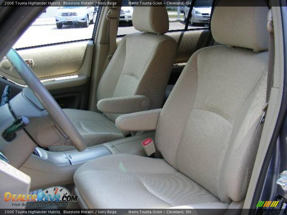 2006 Toyota Highlander Hybrid Bluestone Metallic / Ivory Beige Photo #9