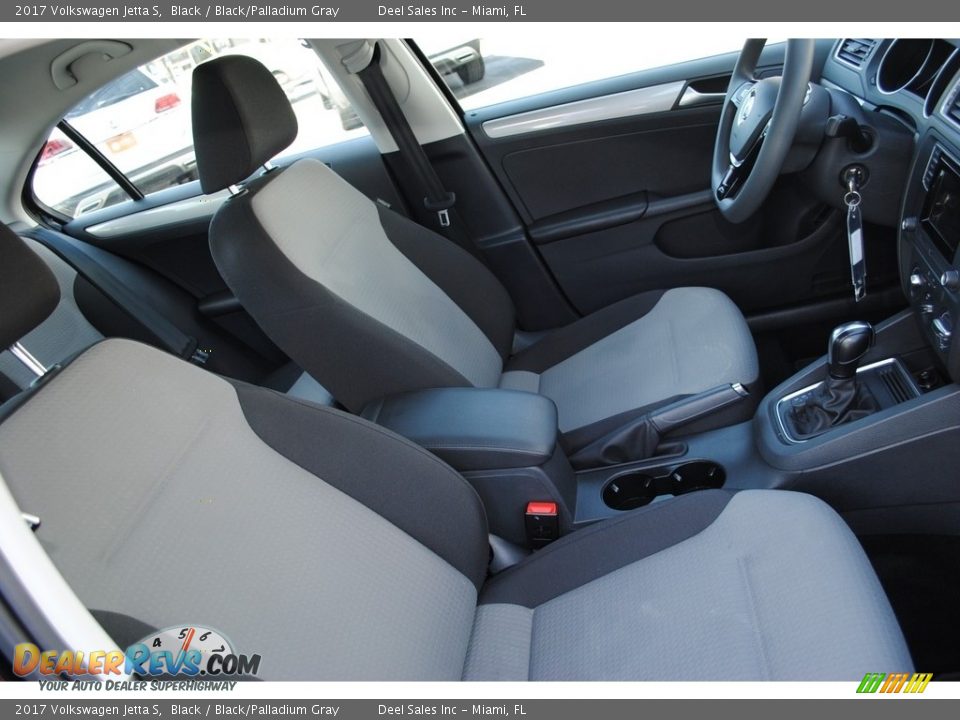 2017 Volkswagen Jetta S Black / Black/Palladium Gray Photo #17
