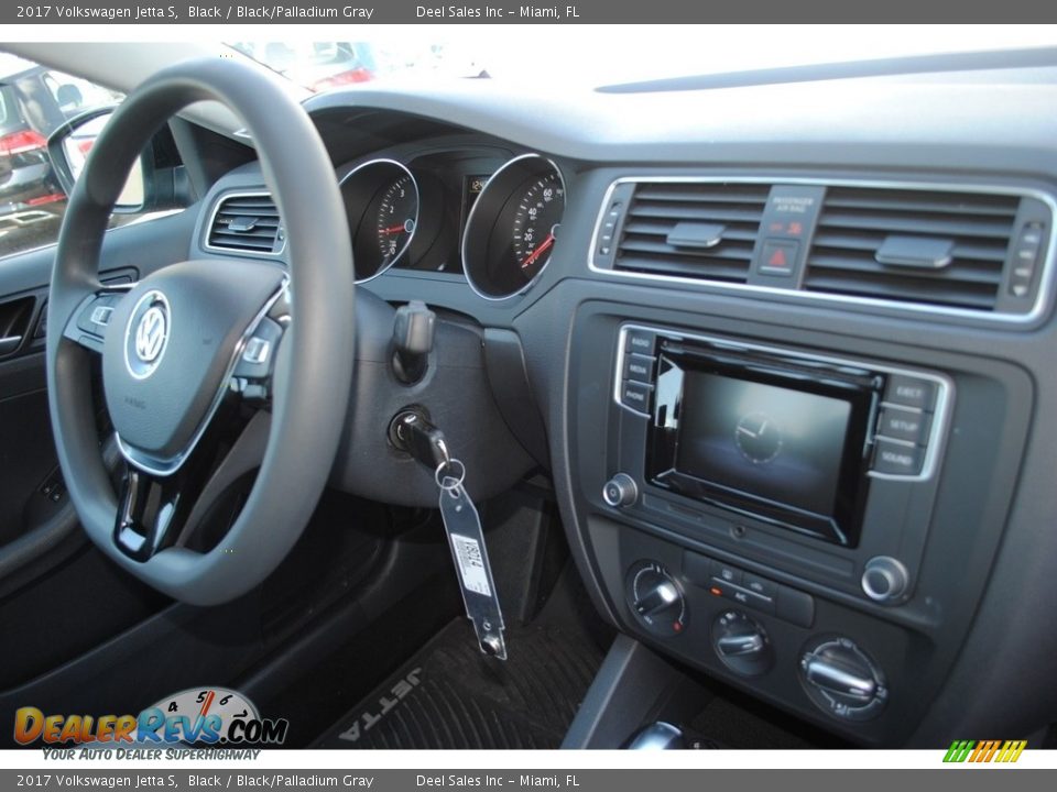 2017 Volkswagen Jetta S Black / Black/Palladium Gray Photo #19