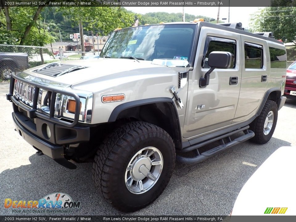 2003 Hummer H2 SUV Pewter Metallic / Wheat Photo #1