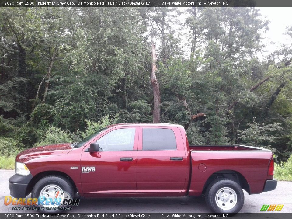 2020 Ram 1500 Tradesman Crew Cab Delmonico Red Pearl / Black/Diesel Gray Photo #1
