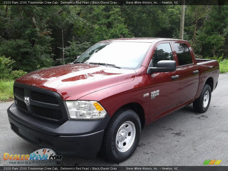 2020 Ram 1500 Tradesman Crew Cab Delmonico Red Pearl / Black/Diesel Gray Photo #2