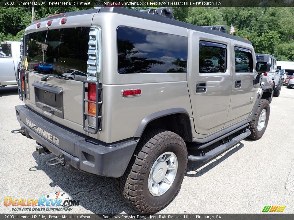 2003 Hummer H2 SUV Pewter Metallic / Wheat Photo #4