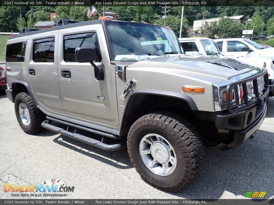 2003 Hummer H2 SUV Pewter Metallic / Wheat Photo #5