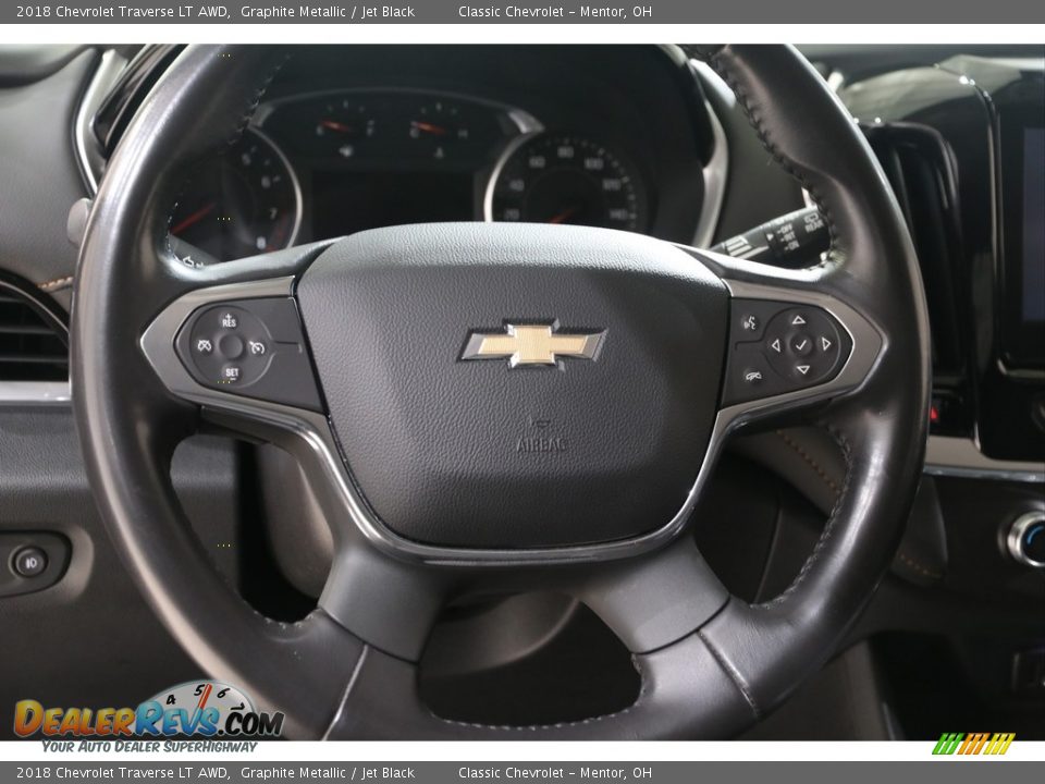 2018 Chevrolet Traverse LT AWD Graphite Metallic / Jet Black Photo #7