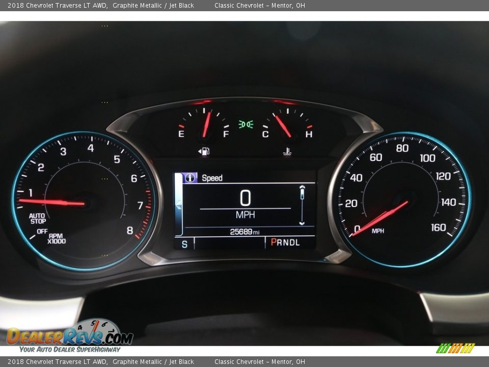 2018 Chevrolet Traverse LT AWD Graphite Metallic / Jet Black Photo #8