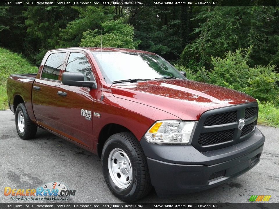 2020 Ram 1500 Tradesman Crew Cab Delmonico Red Pearl / Black/Diesel Gray Photo #4