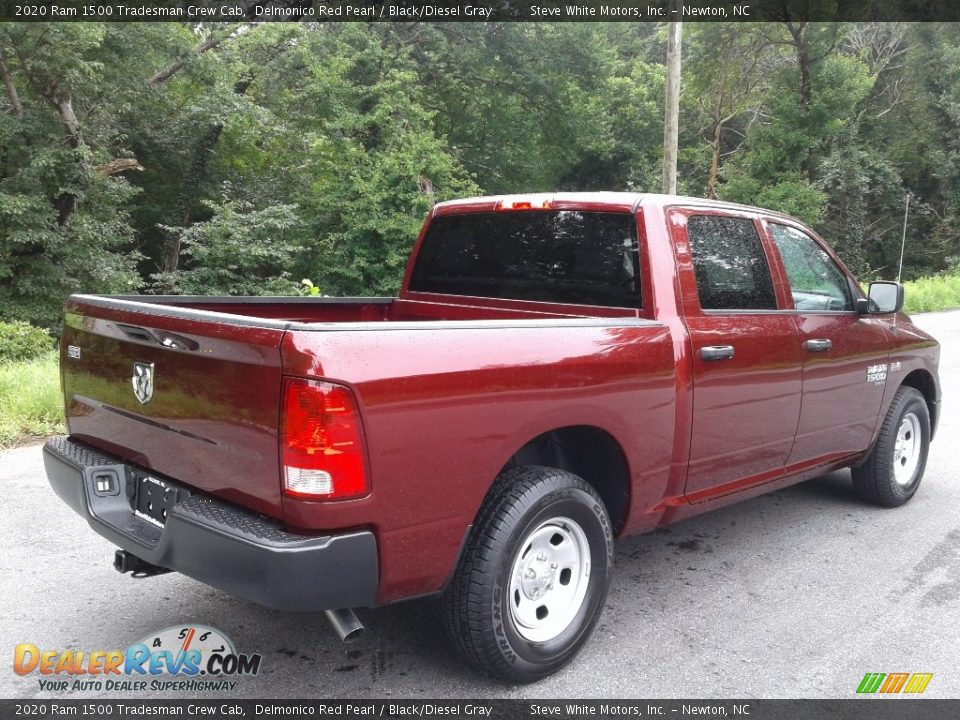 2020 Ram 1500 Tradesman Crew Cab Delmonico Red Pearl / Black/Diesel Gray Photo #6