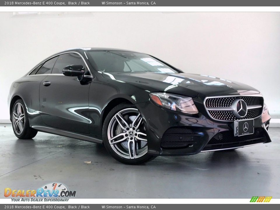 2018 Mercedes-Benz E 400 Coupe Black / Black Photo #34