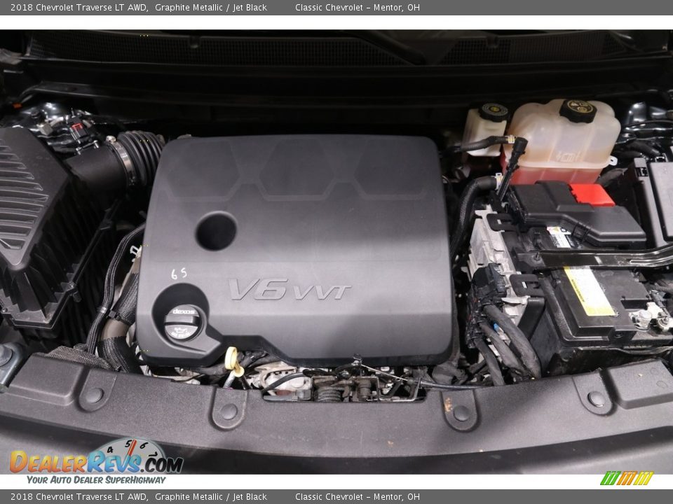 2018 Chevrolet Traverse LT AWD Graphite Metallic / Jet Black Photo #19