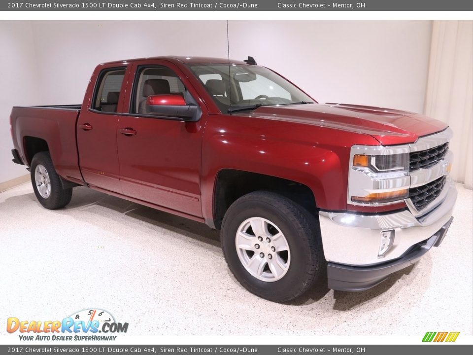 2017 Chevrolet Silverado 1500 LT Double Cab 4x4 Siren Red Tintcoat / Cocoa/­Dune Photo #1