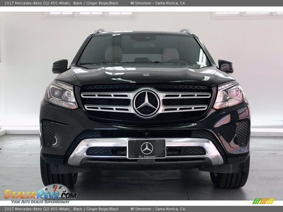 2017 Mercedes-Benz GLS 450 4Matic Black / Ginger Beige/Black Photo #2