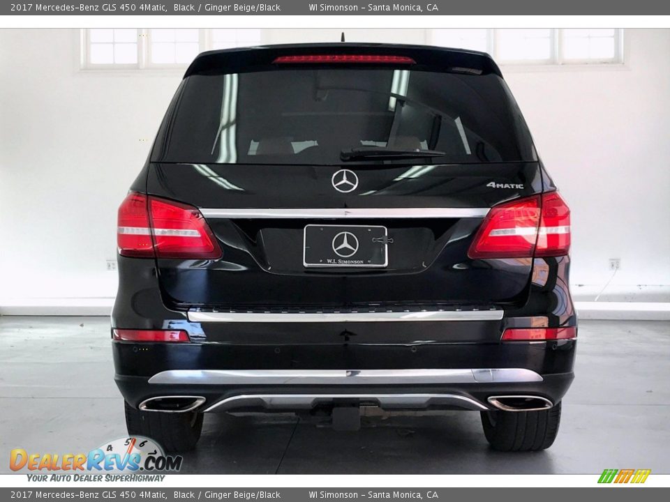 2017 Mercedes-Benz GLS 450 4Matic Black / Ginger Beige/Black Photo #3