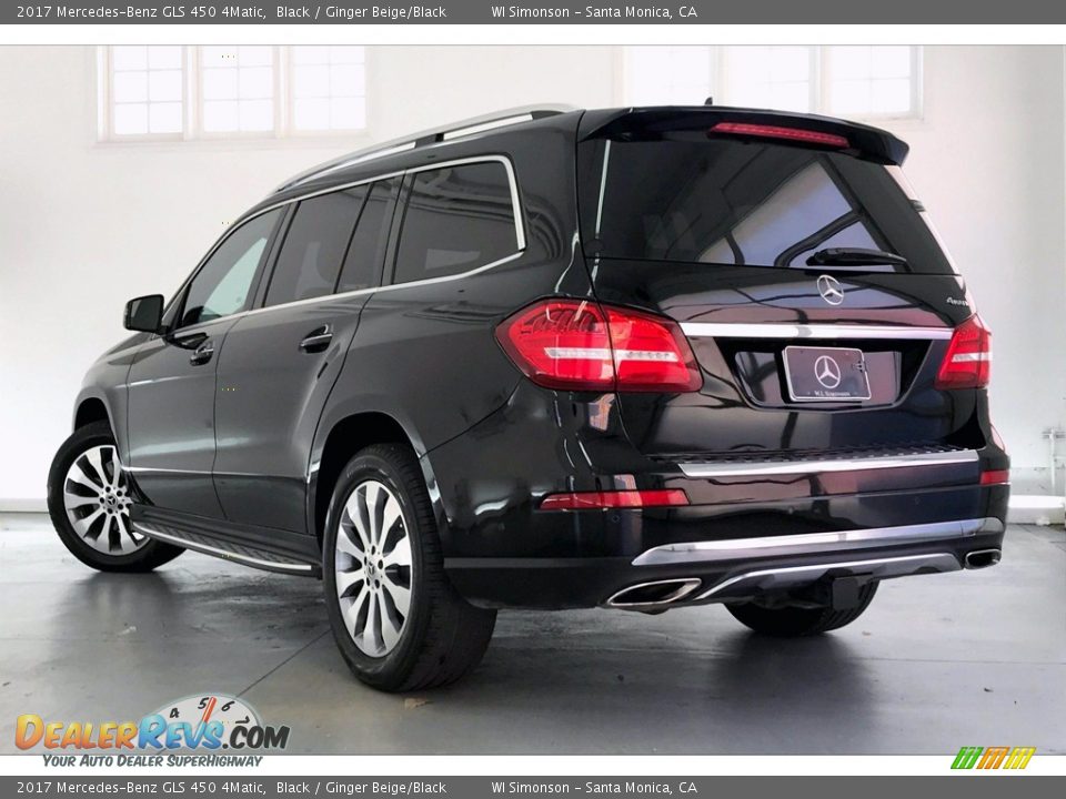 2017 Mercedes-Benz GLS 450 4Matic Black / Ginger Beige/Black Photo #10