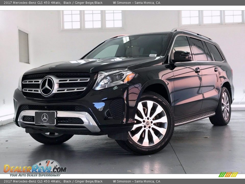 2017 Mercedes-Benz GLS 450 4Matic Black / Ginger Beige/Black Photo #12