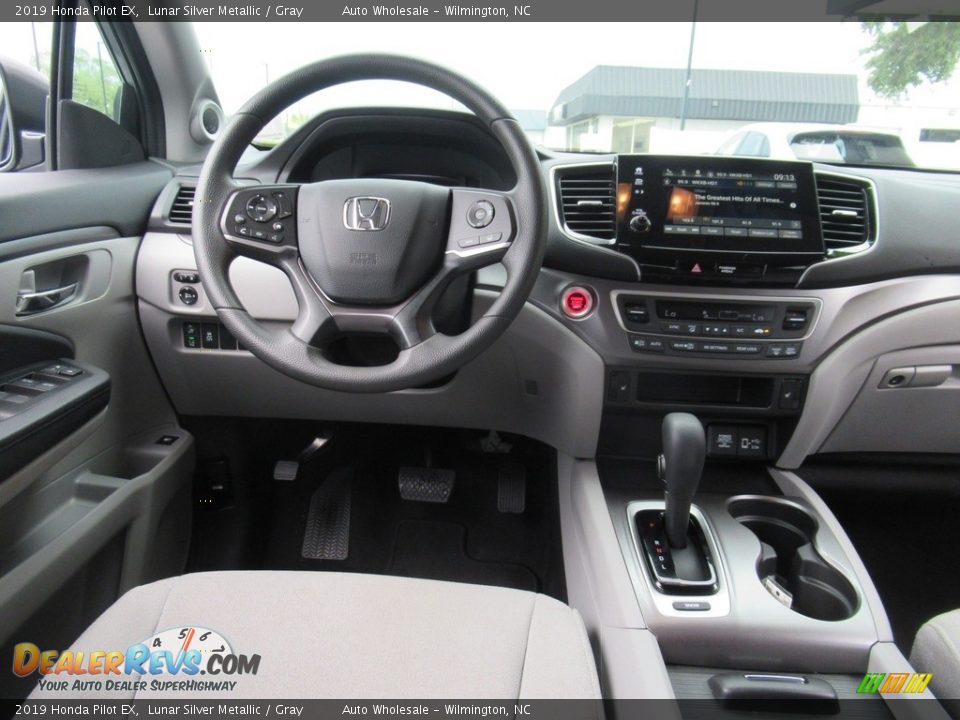 2019 Honda Pilot EX Lunar Silver Metallic / Gray Photo #15