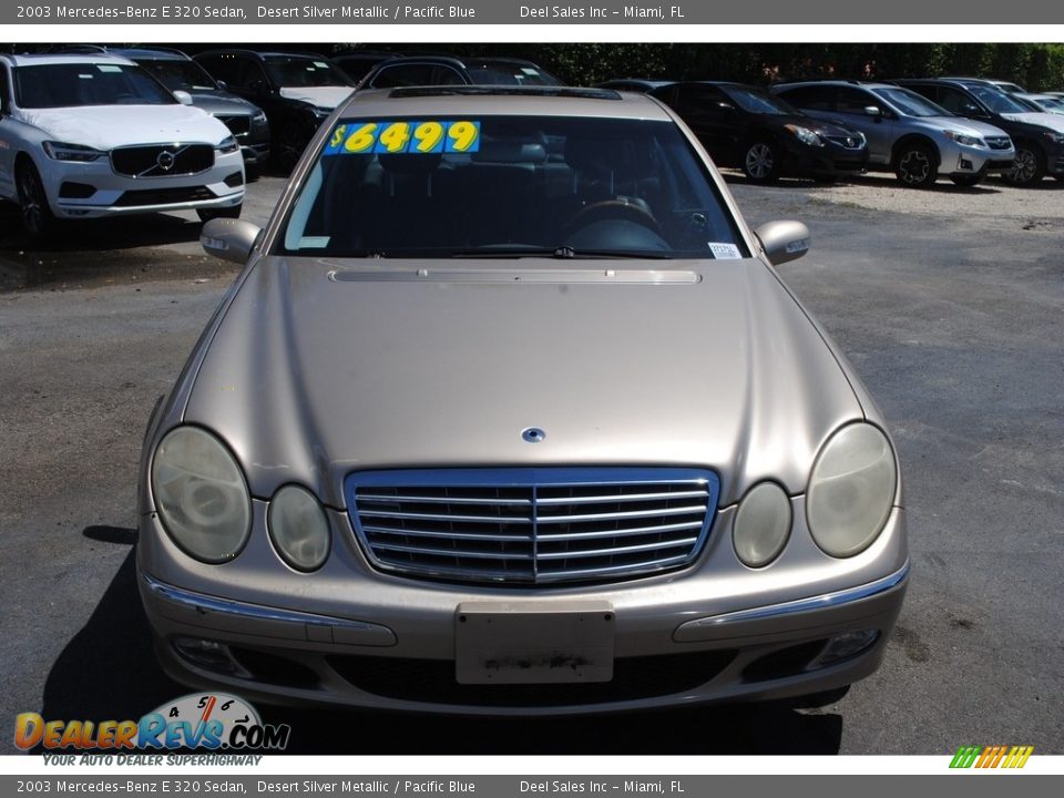 2003 Mercedes-Benz E 320 Sedan Desert Silver Metallic / Pacific Blue Photo #3