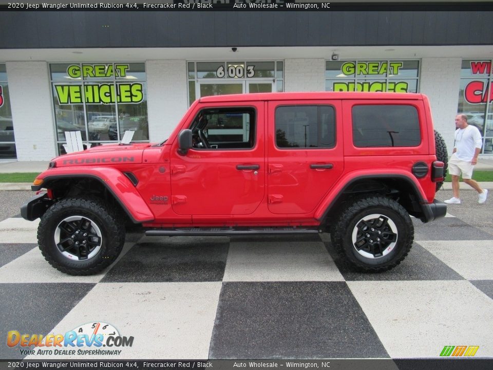 2020 Jeep Wrangler Unlimited Rubicon 4x4 Firecracker Red / Black Photo #1