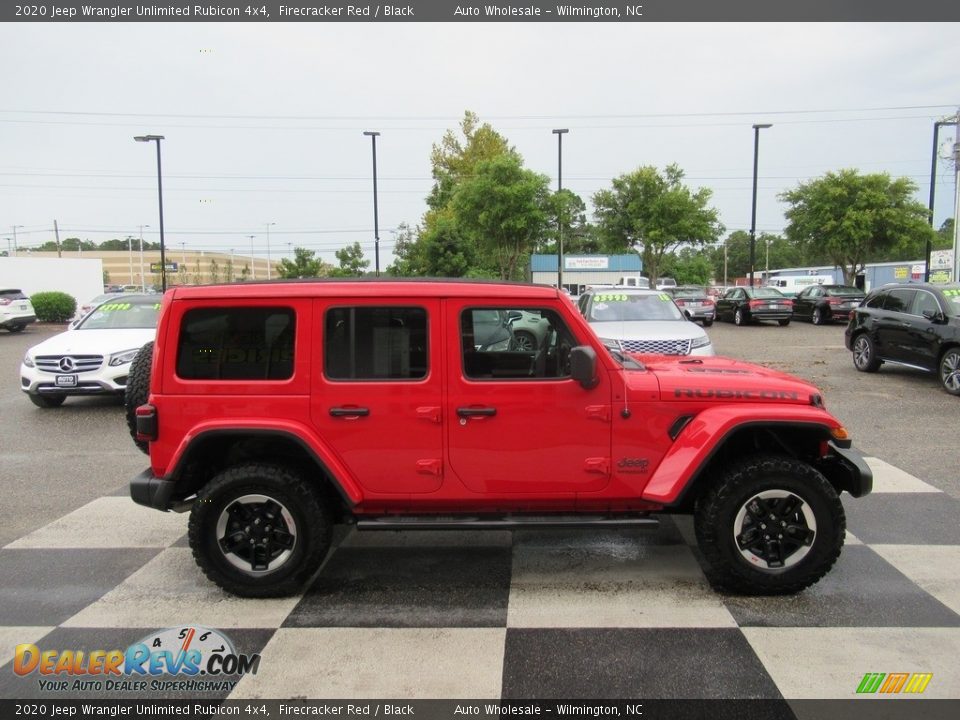 2020 Jeep Wrangler Unlimited Rubicon 4x4 Firecracker Red / Black Photo #3