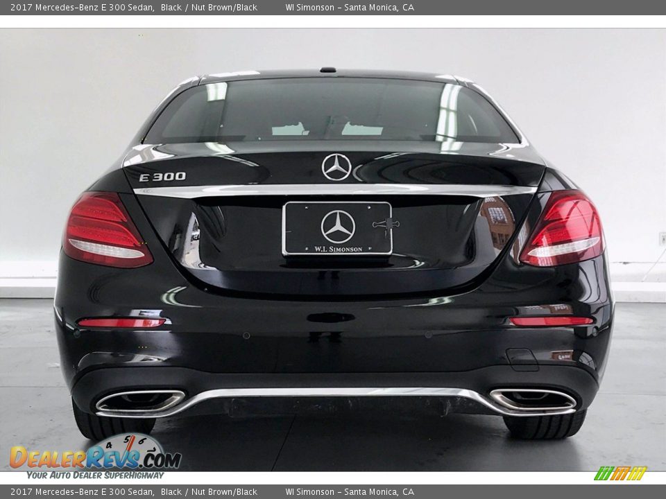 2017 Mercedes-Benz E 300 Sedan Black / Nut Brown/Black Photo #3