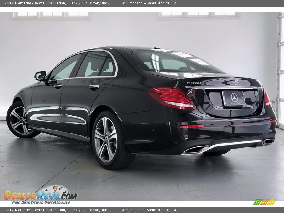 2017 Mercedes-Benz E 300 Sedan Black / Nut Brown/Black Photo #10