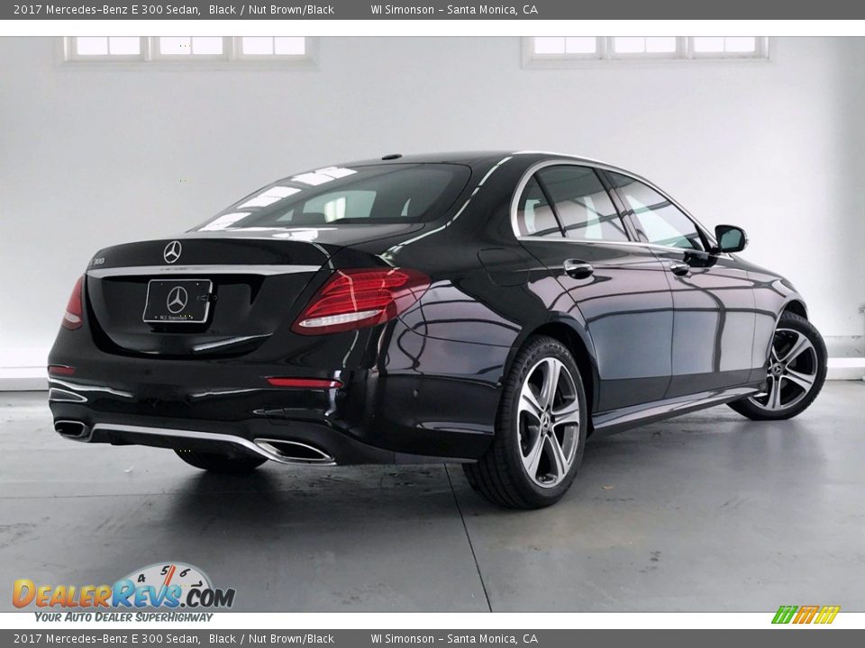 2017 Mercedes-Benz E 300 Sedan Black / Nut Brown/Black Photo #16