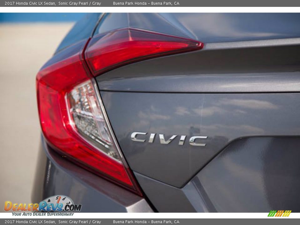 2017 Honda Civic LX Sedan Sonic Gray Pearl / Gray Photo #12