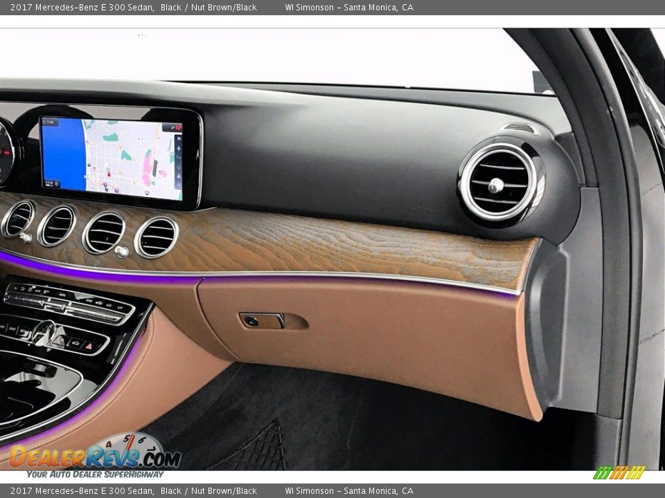 2017 Mercedes-Benz E 300 Sedan Black / Nut Brown/Black Photo #28