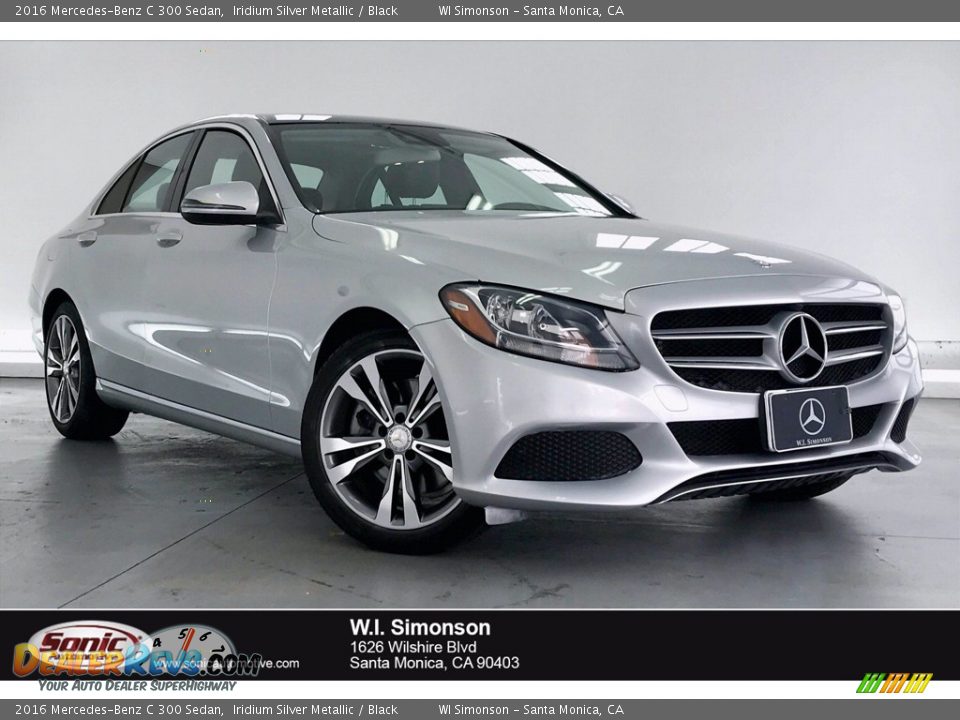 2016 Mercedes-Benz C 300 Sedan Iridium Silver Metallic / Black Photo #1