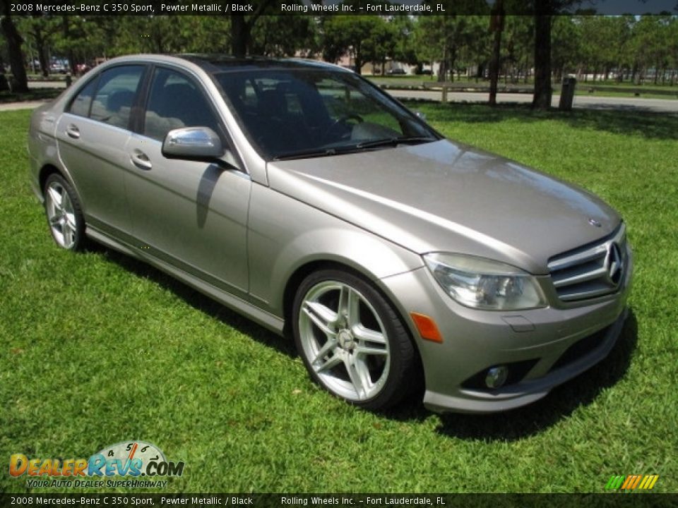 2008 Mercedes-Benz C 350 Sport Pewter Metallic / Black Photo #1