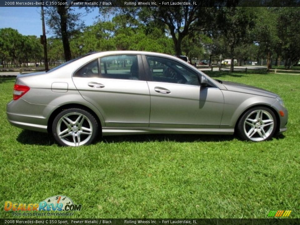 2008 Mercedes-Benz C 350 Sport Pewter Metallic / Black Photo #3