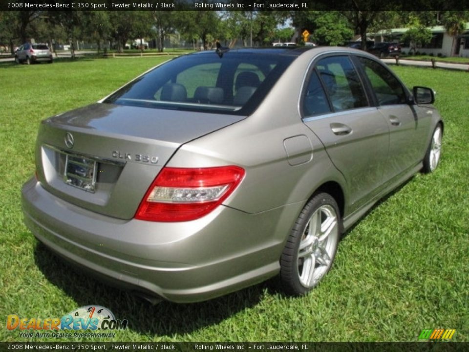 2008 Mercedes-Benz C 350 Sport Pewter Metallic / Black Photo #5