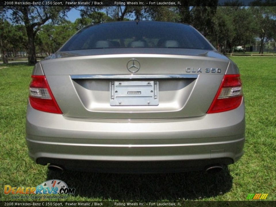 2008 Mercedes-Benz C 350 Sport Pewter Metallic / Black Photo #7