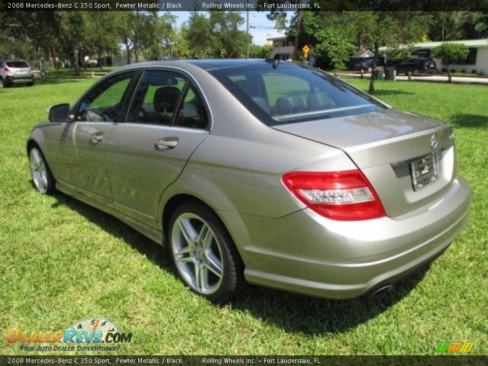 2008 Mercedes-Benz C 350 Sport Pewter Metallic / Black Photo #10