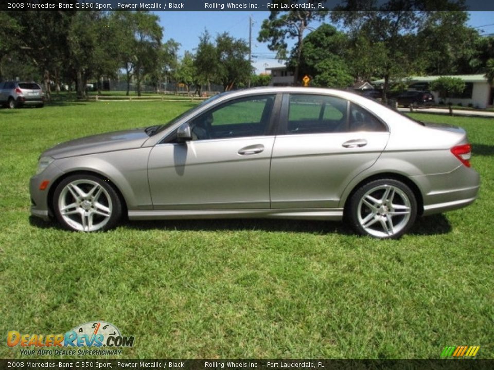 2008 Mercedes-Benz C 350 Sport Pewter Metallic / Black Photo #12